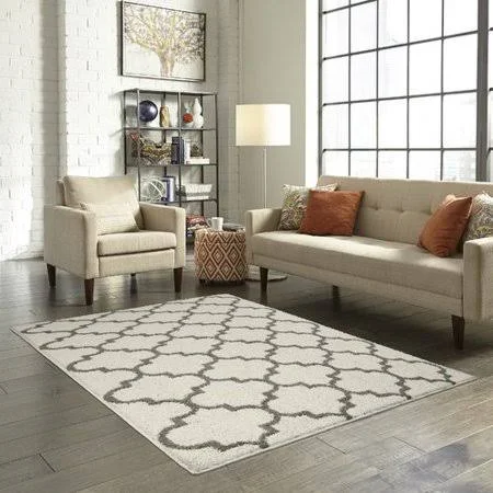 Herron Shag Cream Rug Charlton Home Rug Size: 5' x 7'