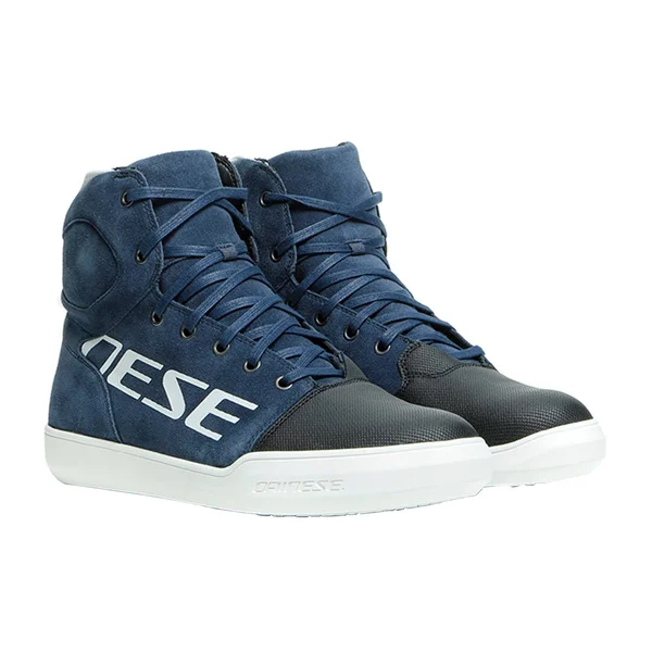 Dainese York D-WP Shoes - Black Iris/White - 47