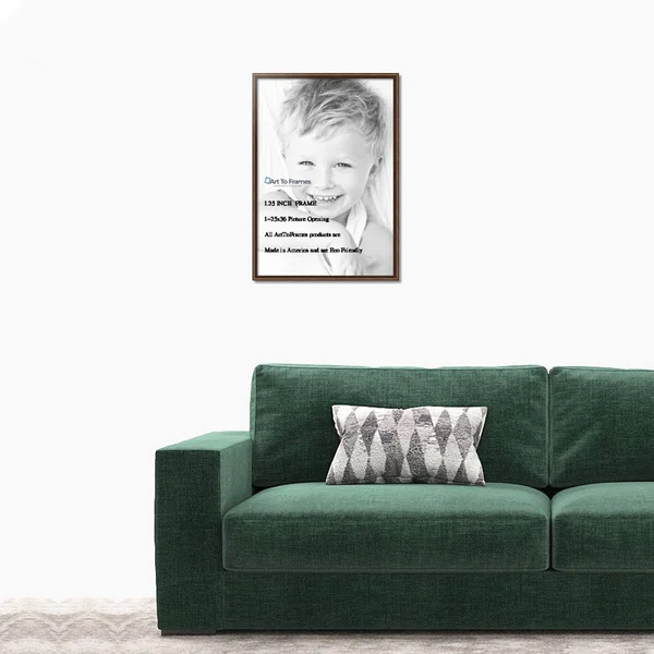 25x36 Contrast Walnut Wood Picture Poster Frame for 36x25 Photo 2WOM-D11221-25x36 by ArtToFrames