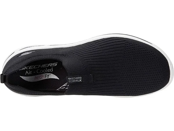Skechers Women's GOwalk Arch Fit - Iconic Slip-On Walking Shoes, Black, 7.5