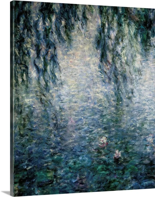 Morning with Weeping Willows, Canvas Wall Art, 24x30, Great Big Canvas