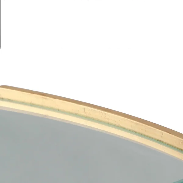 Singapore Framed Oval Mirror - Gold Leaf - 18 5/8x22x24 5/8x22