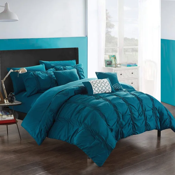 Chic Home Tori 10-Piece Comforter Bedding Set, Green, King