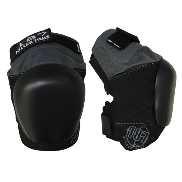 187 Killer Pads Pro Derby Knee Pad Grey-Black (X-Large)