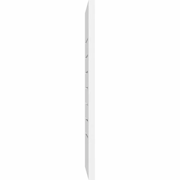 Vertical Surface Mount: Functional, Standard Frame PVC Gable Vent Ekena Millwork Size: 26x22 W x 42x22 L