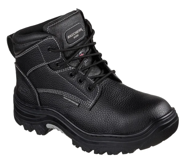 Skechers Men's Work Burgin Tarlac Steel Toe Boot - Black