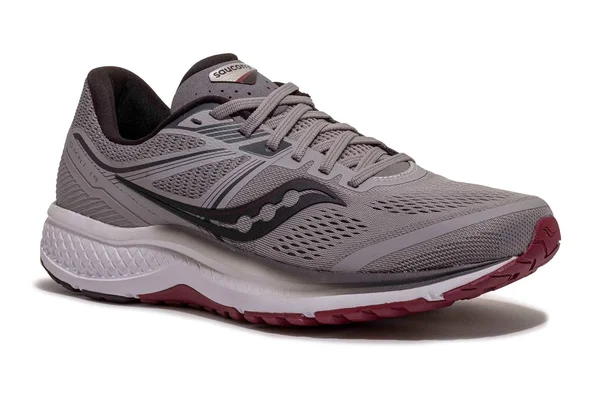 Saucony Omni 19 (Wide) 11, Alloy/Brick (Men's)