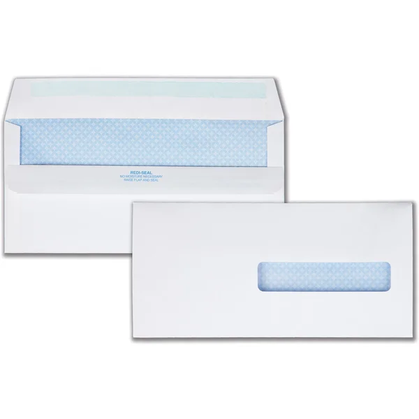 Quality Park Redi-Seal - Envelope - commercial - US No 10 1/2 (4.5 in x 9.5 in) - wallet - open side - self-adhesive - 1 window
