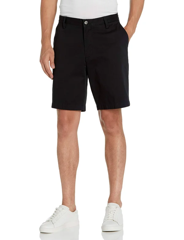 Nautica Men's Cotton Twill Flat Front Chino Short