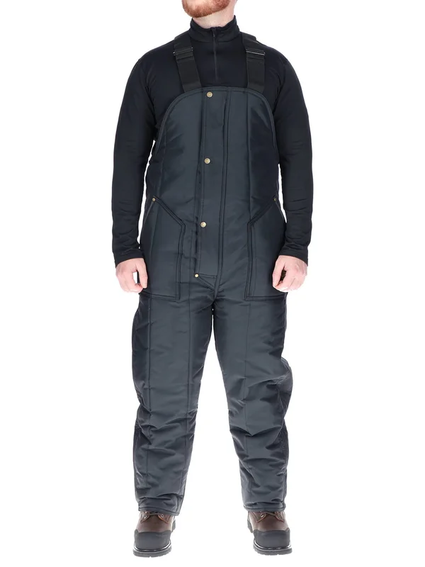 Refrigiwear Men's Iron-Tuff Insulated High Bib Overalls -50f Cold Protection (Navy Blue - 4XL Short)