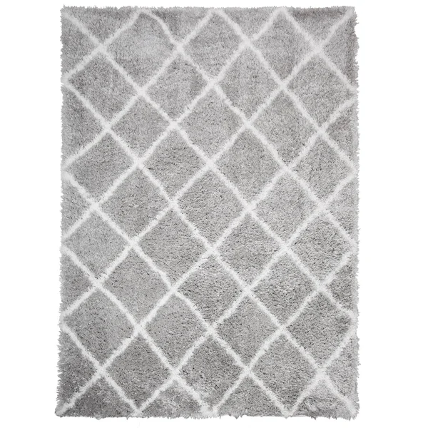Sohome Carmela Tali Geometric Area Rug, Gray/Ivory, 5&2 inch Round