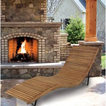 Brayden Studio Wilhite Teak Chaise Lounge