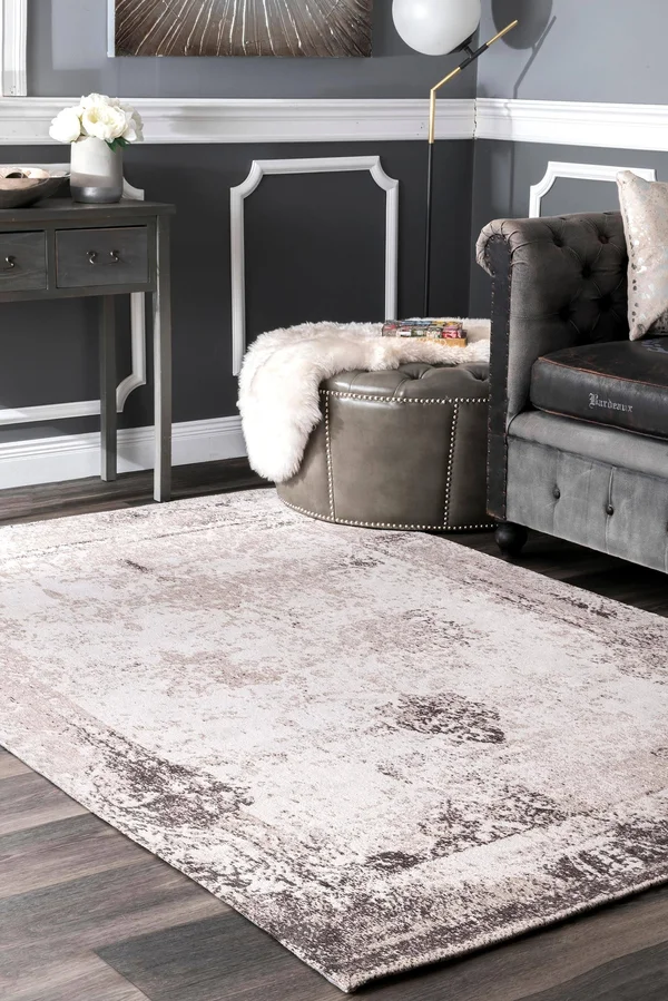 nuLOOM Nipr01a-26012 Hand Woven Shawanna 2& 6 x 12& Rug in Grey