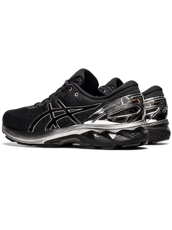 Asics Gel Kayano 27 Platinum Running Shoes Mens, Size 9, Black/Silver