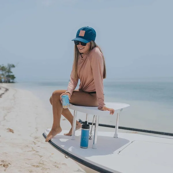 Women's Bamboo Weekender Hoody Blue Mist - XXL, Blue Mist, by Free Fly Apparel