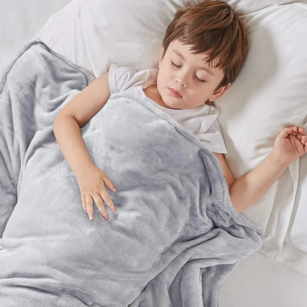Degrees of Comfort Kids Kids Weighted Blanket with COVER - 1 x Cozyheat Minky Plush, 1 x Coolmax Washable Covers Included, Micro