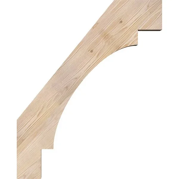Ekena Millwork 3 1/2x22W x 26x22D x 32x22H Merced Smooth Brace - Douglas Fir