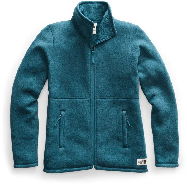 The North Face Women & S Crescent Full Zip Jacket - Blue Coral Black Heather