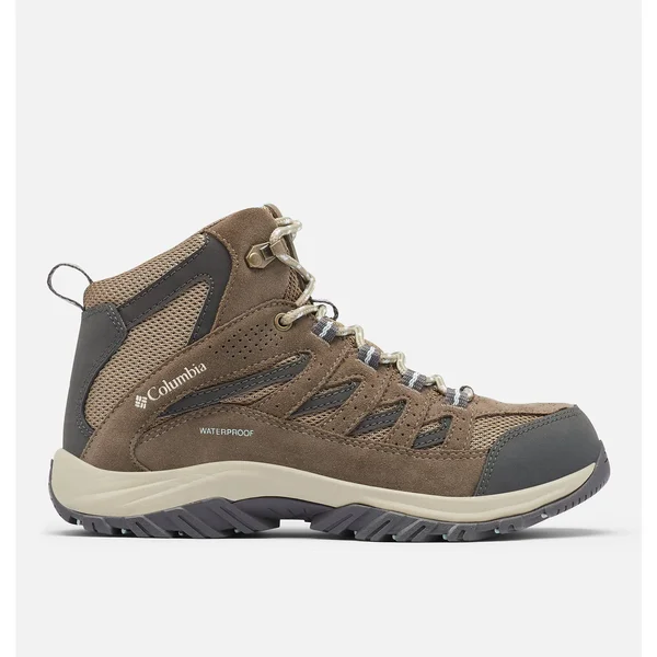 Columbia Women's Crestwood Mid Waterproof Boot - 9.5 - Pebble, Oxygen