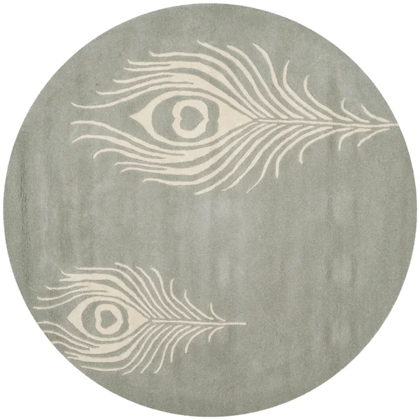 Safavieh Soho SOH704C Area Rug Grey/Ivory 6& x 6& Round