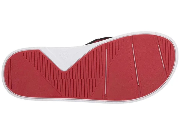 Volcom Drafted Recliner Sandals - Black/White 10