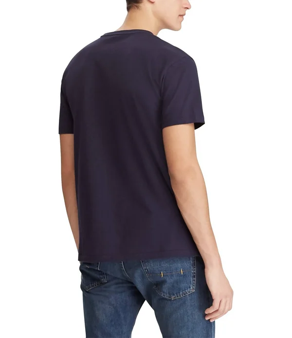 Polo Ralph Lauren Big Tall Classic-Fit Jersey Pocket Crewneck Tee - Mens, 4XB, Pale Royal Heather