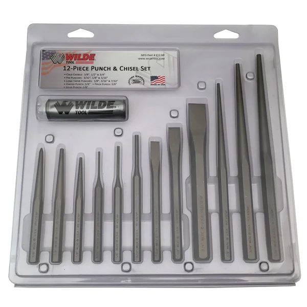 Wilde Tool K12 Punch and Chisel Set 12-Piece