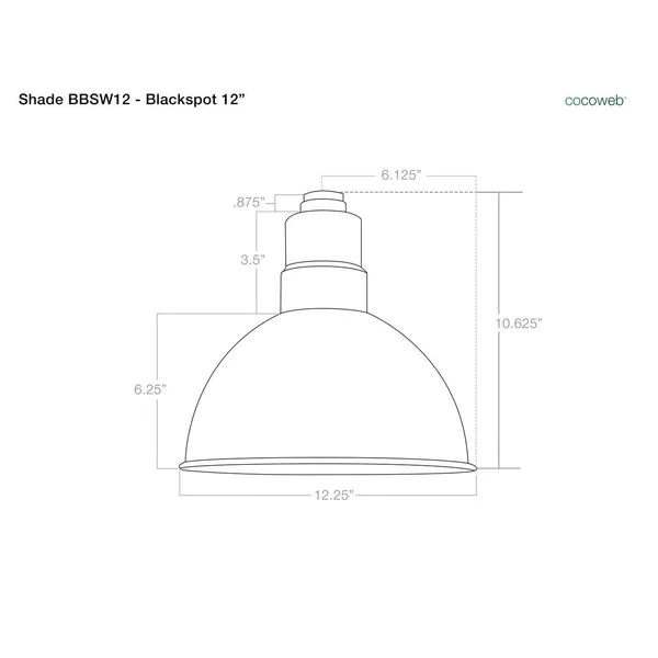 Cocoweb Blackspot 1 Light LED Cone Pendant, Bronze