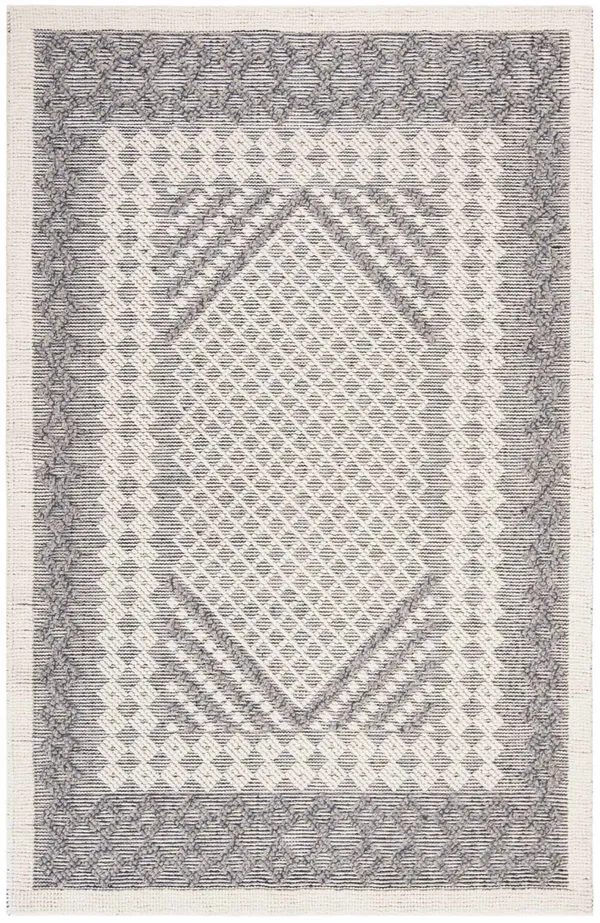 Safavieh Natura Rug Collection NAT625N - Cream - Navy - 3' x 5'