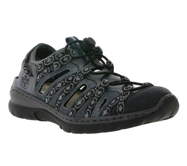 Rieker L32p8-14 Memowina Navy Mmulti Womens Closed Toe Sandals
