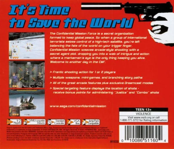 Confidential Mission Dreamcast Game