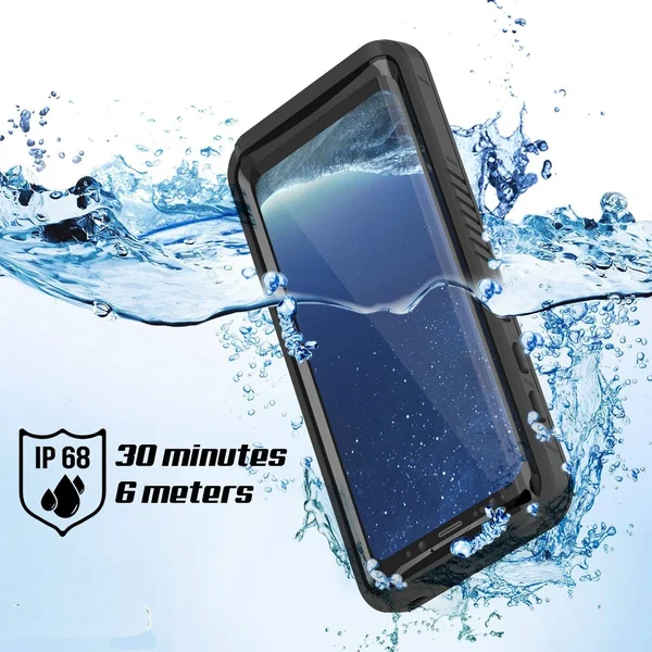 Punkcase Galaxy S8 Waterproof Case - Punkcase Extreme Series Slim Fit IP68 Certified Shockproof Snowproof Dirproof Armor Cover W