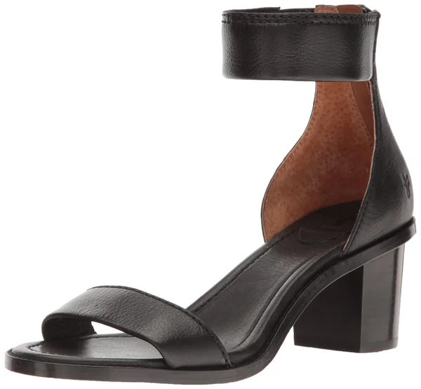 Frye Brielle Back Zip Sandal - Women's Black - 6.5