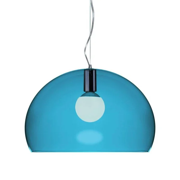 Kartell FL/Y Small Bubble Pendant Lamp - Orange