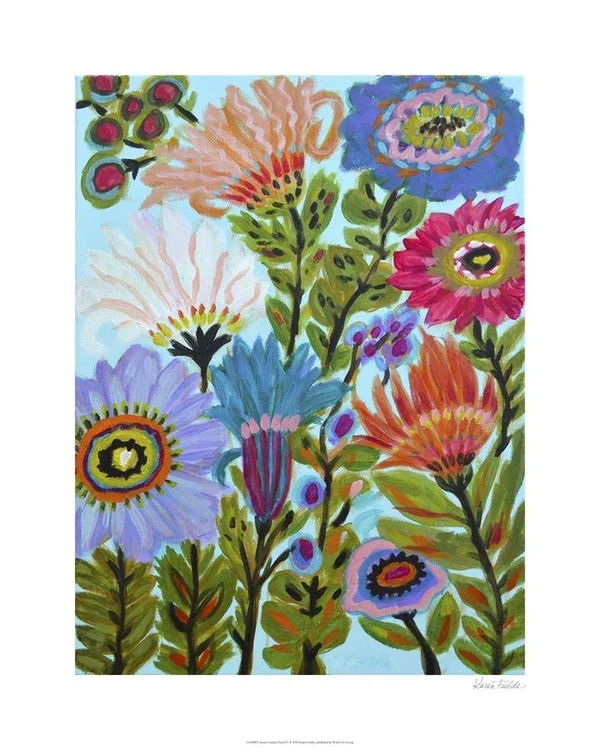 Karen Fields - Secret Garden Floral IV Limited Edition Giclee