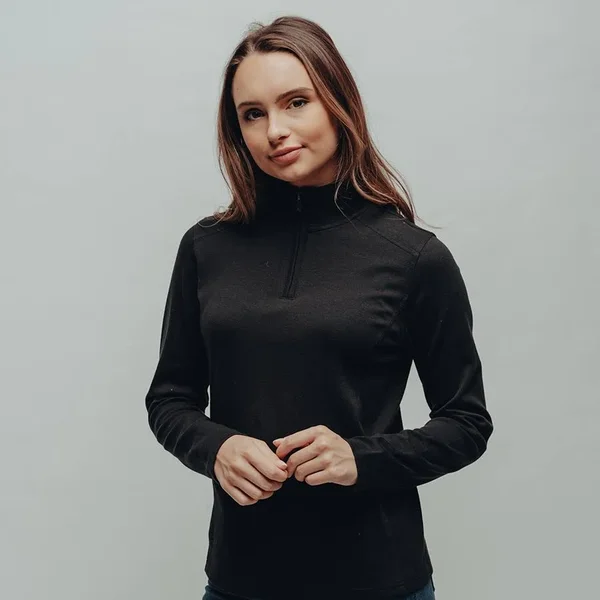 Women's Puremeso Quarter Zip Pullover Stone - Xs