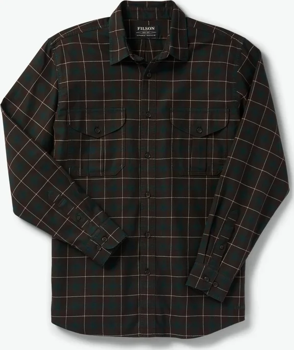 Filson Men's Alaskan Guide Shirt (2XL Brown/Green/Cream Plaid)