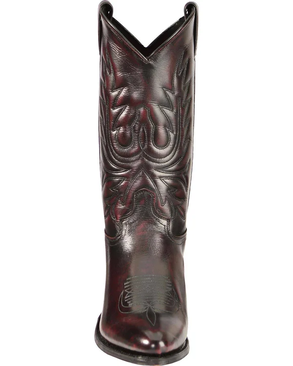 Abilene Men's Cherry Polished Cowhide Boot - 6461, Size: 11.5, Black
