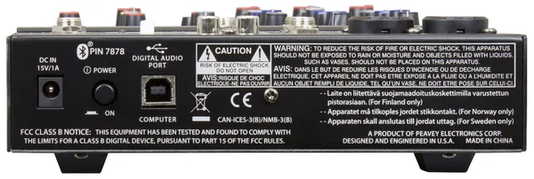 Peavey PV 6 BT Mixer with Bluetooth