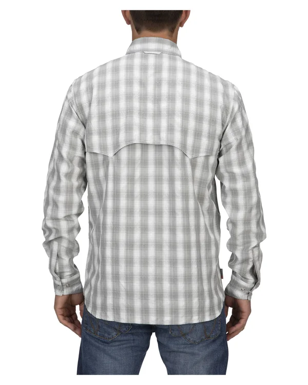 Simms Big Sky LS Shirt Smoked Salmon Plaid - S
