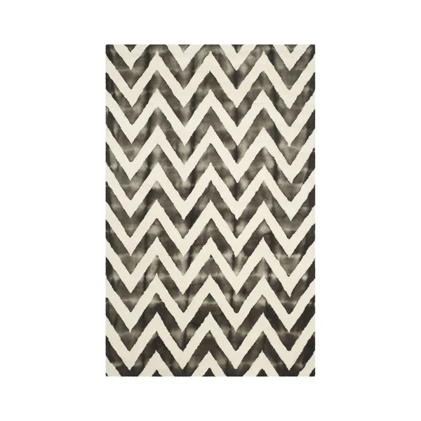 Safavieh 7& x 7& Square Dip Dye DDY715D Ivory - Charcoal Rug