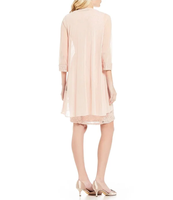 Womens Ru0026M Richards Flyaway Jacket Dress 10 Blush
