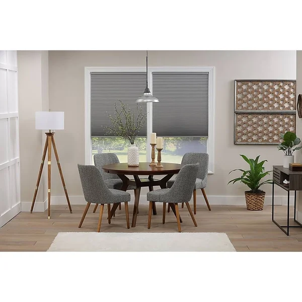 Eco Home Blackout 71.5x22 x 64x22 Cordless Cellular Shade in Grey Cloud Grey