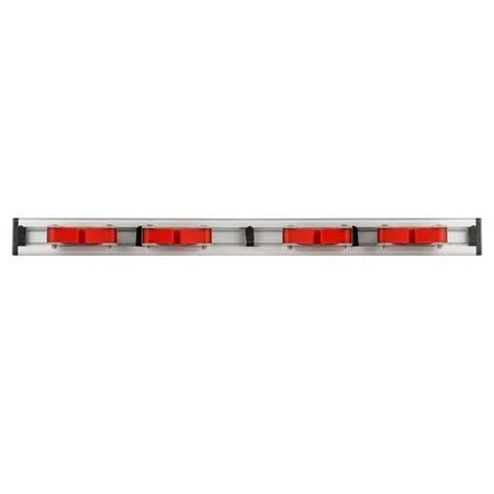Alpine Industries Alp498-4-3Pk Mop and Broom Holder - 4 Holders and 5 H