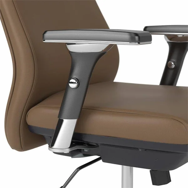 BBF Studio C High Back Leather Executive Office Chair in Saddle Tan