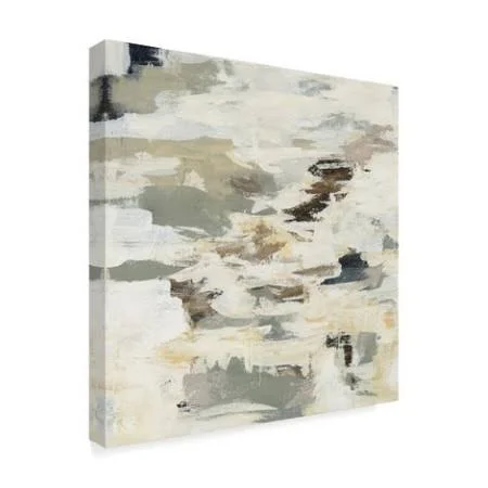 Trademark Fine Art 'Steps on Stones I' Canvas Art by Silvia Vassileva, White