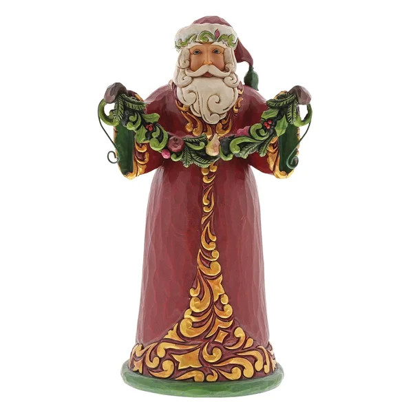 Jim Shore Red and Green Santa Figurine