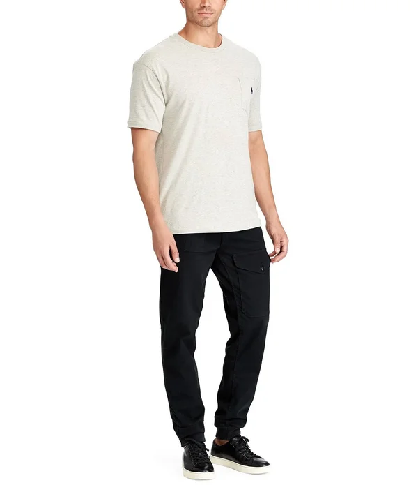 Polo Ralph Lauren Big Tall Classic-Fit Jersey Pocket Crewneck Tee - Mens, 4XB, Pale Royal Heather