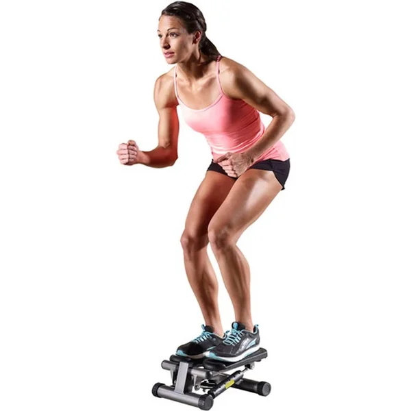 Gold&s Gym Mini Stepper with Monitor - Gray