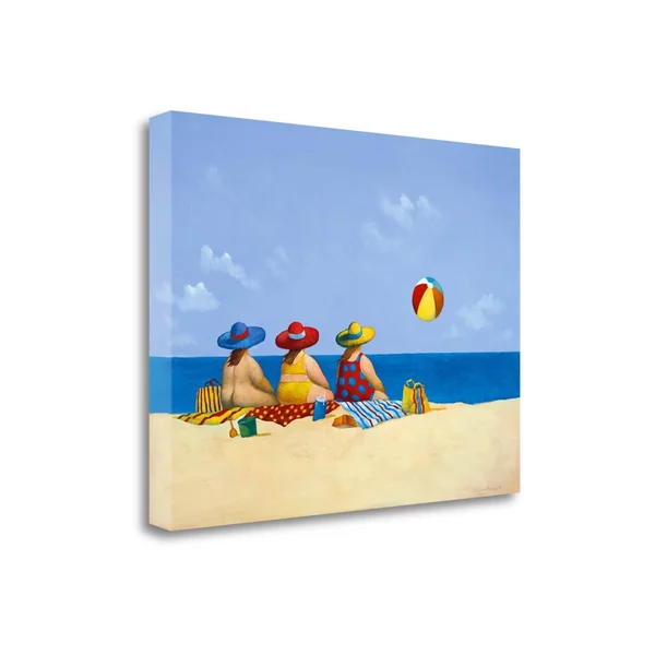 Three Ladies Sunning by Michael Paraskevas Fine Art Giclee Print on